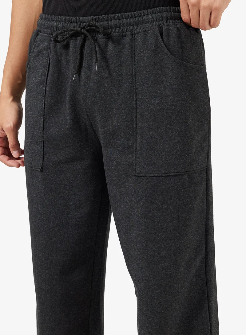 Seventy Five Basics Drawcord Patch Pocket Oversized Joggers