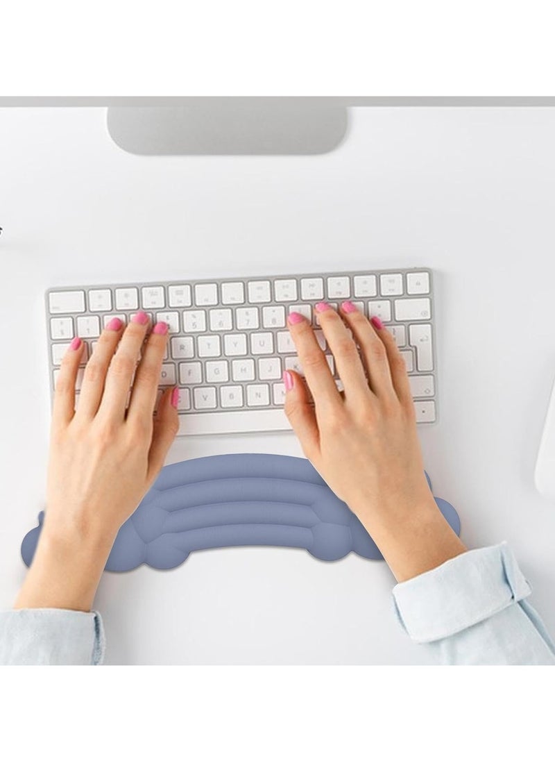 PIWIJOY - Cloud Pad Keyboard Wrist Rest Soft Memory Foam -GRAY - Image 1
