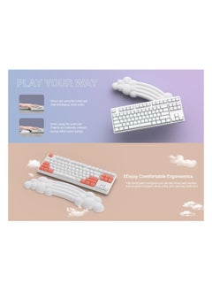 PIWIJOY Cloud Pad Keyboard Wrist Rest Soft Memory Foam -GRAY  - Image 5