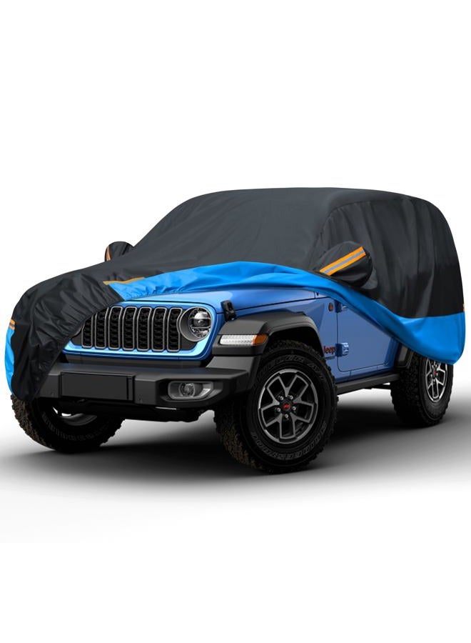 FSGRICH Car Cover Waterproof All Weather Outdoor Windproof Dustproof UV Protection Fit SUV - Image 1