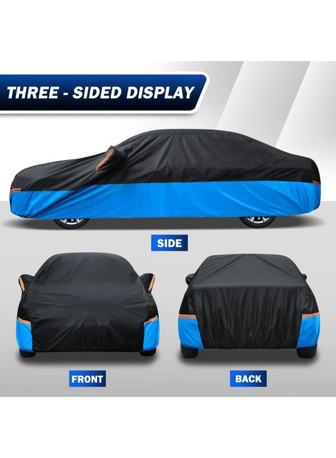 FSGRICH Car Cover Waterproof All Weather Outdoor Windproof Dustproof UV Protection Fit SUV - Image 3