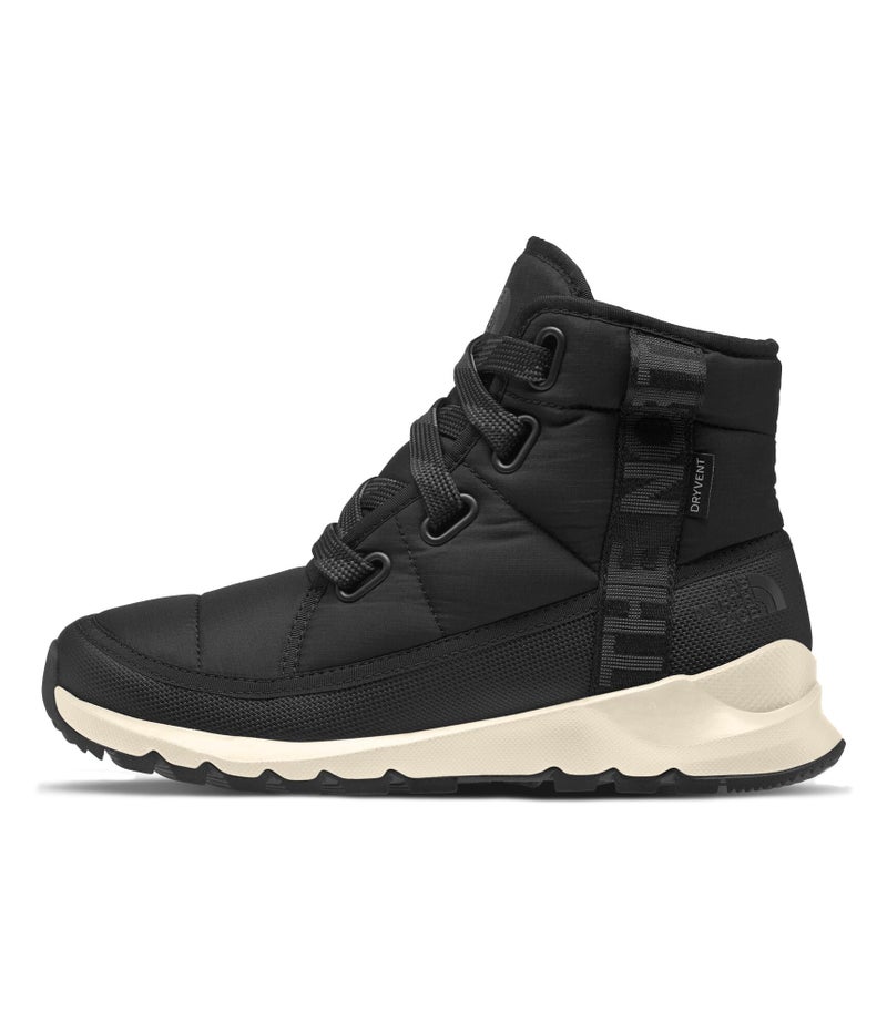 The North Face Women's Thermoball Lace Up Luxe Waterproof Boot | Insulated Winter Boots with Collar, TNF Black/Asphalt Grey, 10 - Image 1