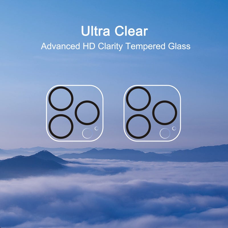 Ailun Camera Lens Protector for iPhone 13 Pro & iPhone 13 Pro Max,Tempered Glass,9H Hardness,Ultra HD,Anti-Scratch,Easy to Install,Case Friendly [Does not Affect Night Shots][2 Pack] - Image 4