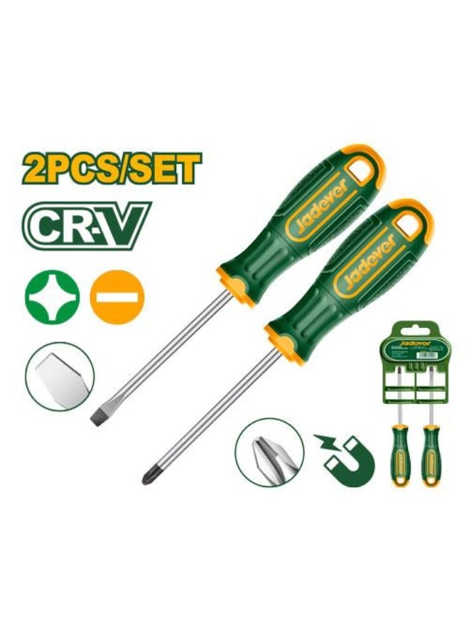 جاديفر  طقم 2 مفك عادي/ مربع من جاديفر JDSS1302 - Image 1