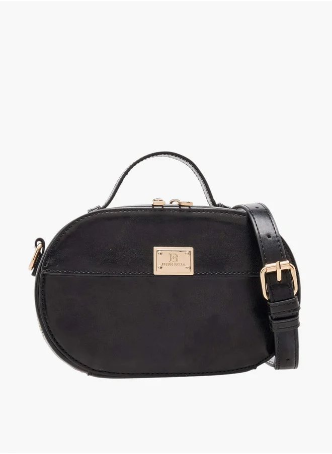 فلورا بيلا من شو إكسبرس Women's Solid Crossbody Bag with Zip Closure and Detachable Strap