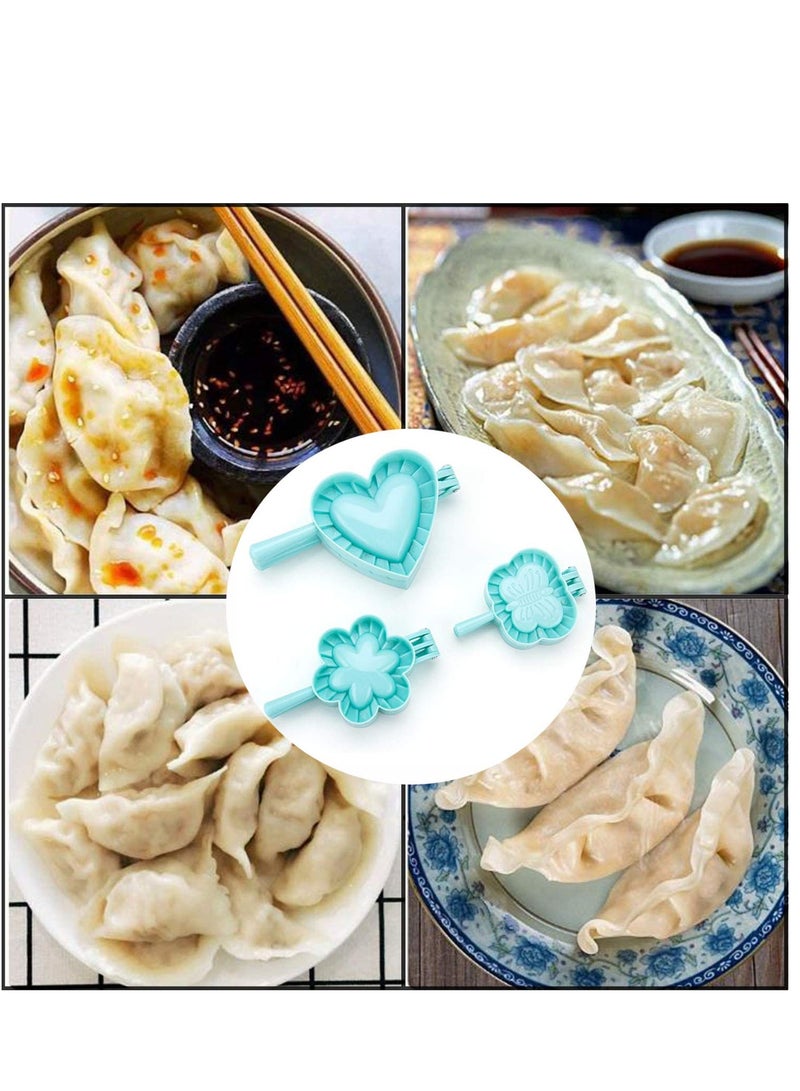 SOLARAE 4 Pcs Ravioli Dumpling Maker Manual Ravioli Dumpling Maker Set Dough Press Mould Tool for Home Kitchen Dough Press Dumpling/ Ravioli/ Dumpling Maker Empanada Press Mold Dough Cutter - Image 2