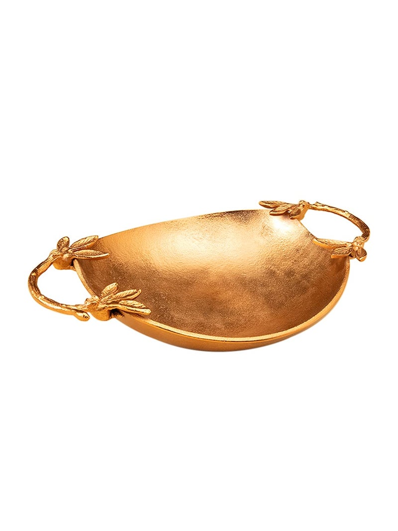 Ellementry Copper Bowl Color Gold Metal Serving Bowl Kitchenware Dinnerware Versatile Decor Handcrafted Sustainable Food Safe Gifting - Image 3
