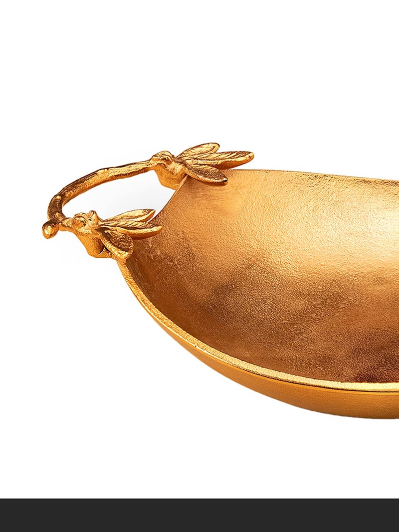 Ellementry Copper Bowl Color Gold Metal Serving Bowl Kitchenware Dinnerware Versatile Decor Handcrafted Sustainable Food Safe Gifting - Image 4
