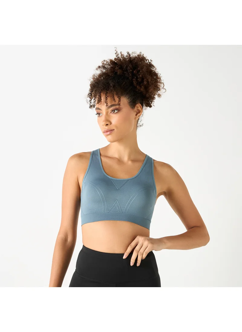 ADOT by Splash Textured Racerback Bra