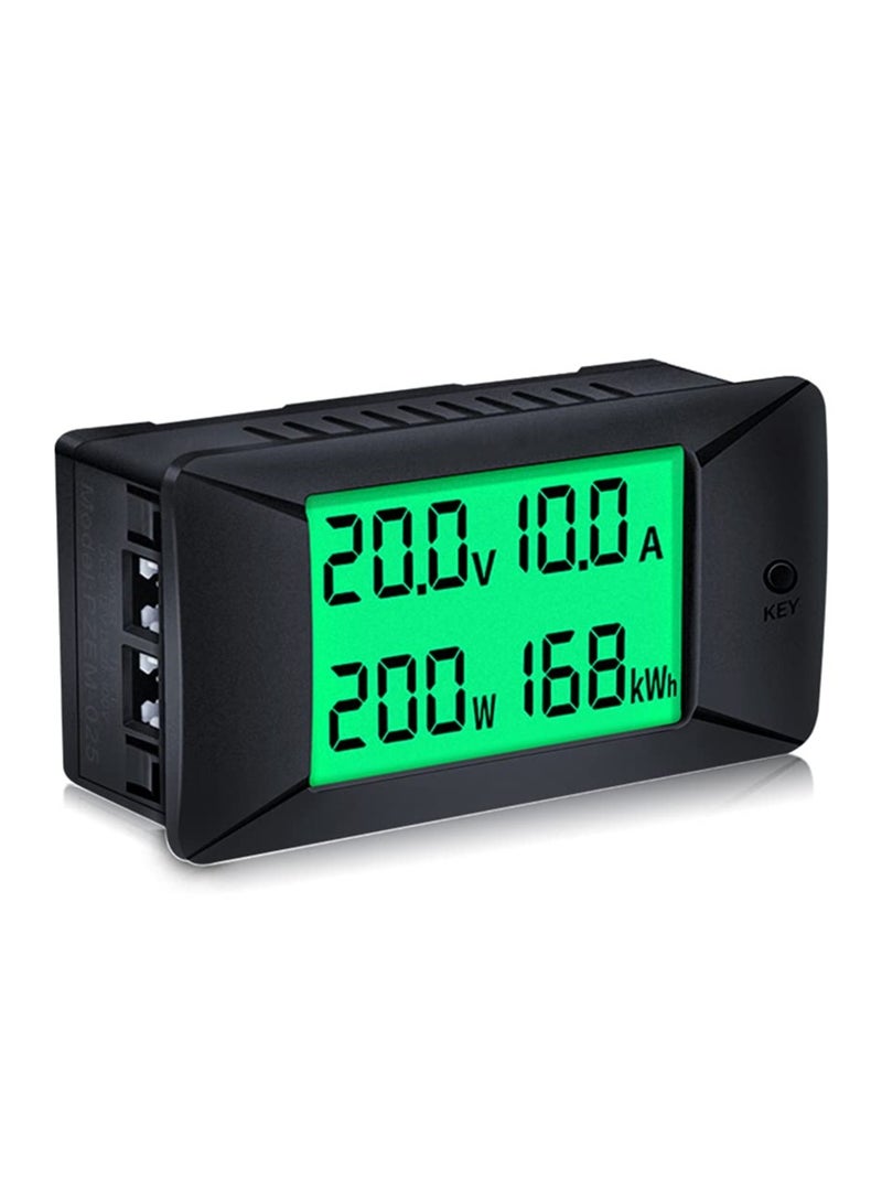 SYOSI DC Multifunction Battery Monitor Meter, Digital Current Voltage Meter Solar Power Meter Multimeter Ammeter Voltmeter Voltage Current Detection 0-300V,0-100A Built-in Shunt for 12V/24V/48V Battery - Image 1