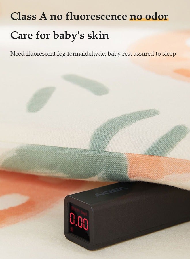 DUNISO وسادة حماية سرير الأطفال القابلة للتنفس، وسادة واقية ضد التصادم، وسادة سرير مستطيلة، يمكن تجميعها وثنيها، مناسبة لجميع الفصول، مناسبة للأولاد والبنات، 180 * 30 سم - Image 5