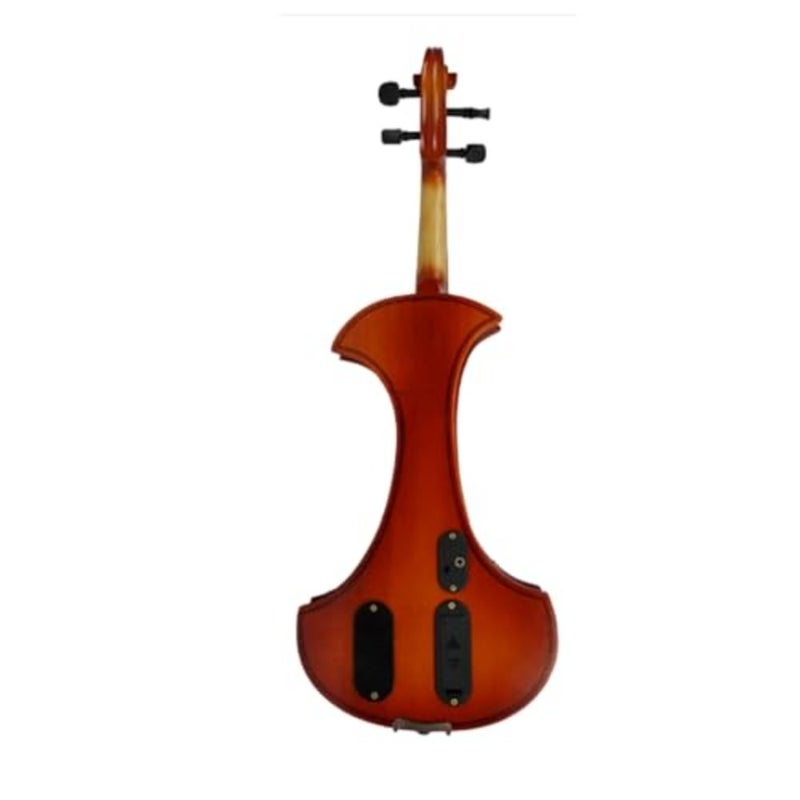 Electric Violin Student Starter Kit Red Brown Handmade Finish With Brazilian Wood Bow - Image 3