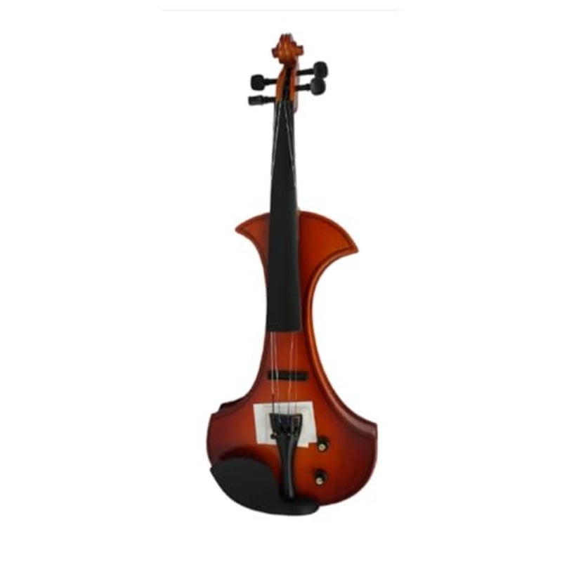 Electric Violin Student Starter Kit Red Brown Handmade Finish With Brazilian Wood Bow - Image 2