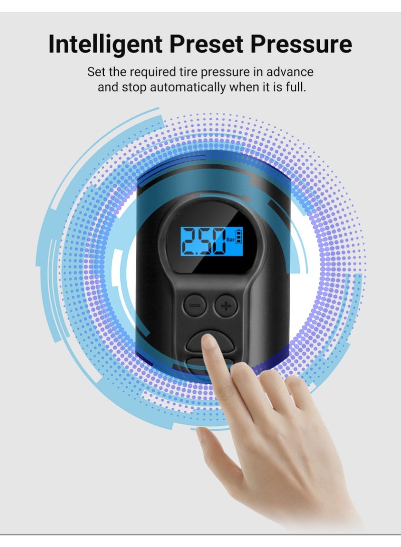 Portable Wireless 12V Digital Electric Inflator Pump for Car, Bicycle, and Scooter Tires - Image 5