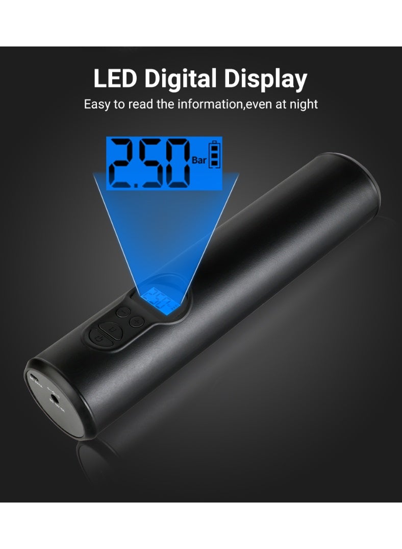 Portable Wireless 12V Digital Electric Inflator Pump for Car, Bicycle, and Scooter Tires - Image 3