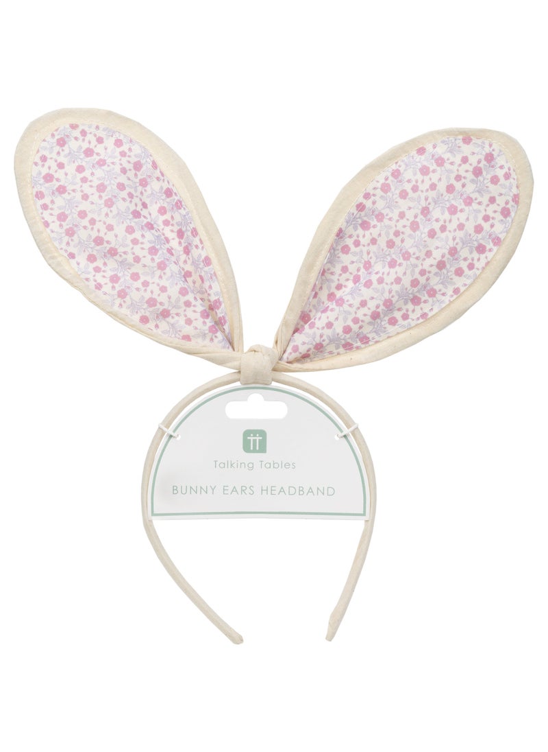 Talking Tables - Talking Tables Easter Floral Bunny Ears Headband - Image 1