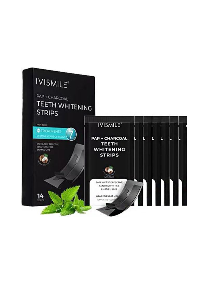 Professional Teeth Whitening Strips, Reduce Teeth Sensitivity Whitening Strips, Dentist Prepared Whitening Strips (14 Trial Packs)
