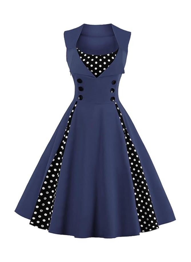 Women's Polka Dot Retro Vintage Style Cocktail Party Swing Dress - pzsku/Z79F7D9F065E067EA36FEZ/45/_/1735537690/3d1c9a95-116b-4a99-bbe4-2c54c76b9b23