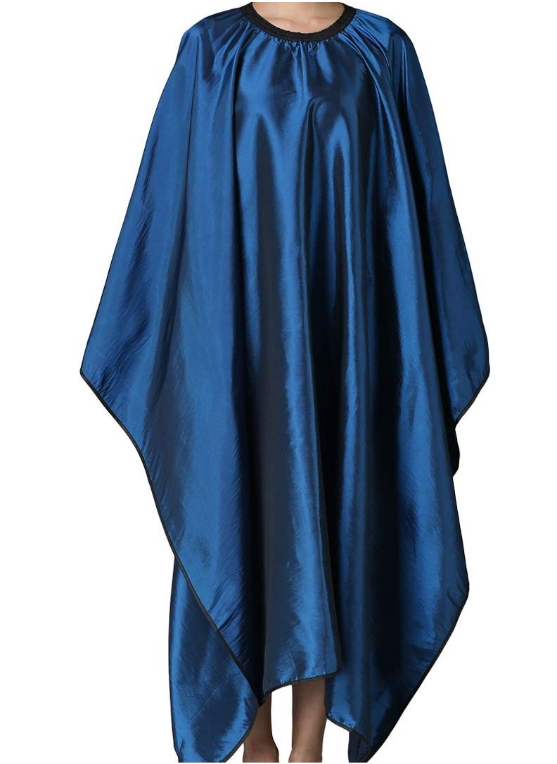 Iusmnur - Barber Cape, Professional Hair Salon Cape with Adjustable Metal Clip, Shampoo Hair Cutting Cape for Barbers and Stylists - 55 x 63 inches (Blue) - Image 1