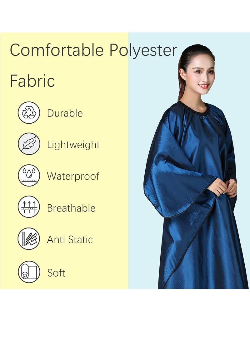 Iusmnur - Barber Cape, Professional Hair Salon Cape with Adjustable Metal Clip, Shampoo Hair Cutting Cape for Barbers and Stylists - 55 x 63 inches (Blue) - Image 1