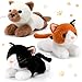 Harrycle 3 Pcs 9 Inch Cat Stuffed Animal Plush Gift Cute Kitten Plush Toys Small Cat Stuffed Animal Sleeping Gifts for Boys Girls Pet Party FavorsCute Style - Image 2