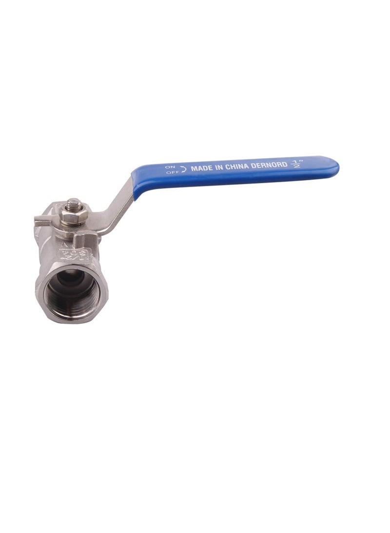 Stainless Steel Ball Valve, 0.5 Inch NPT Standard Port for Water, Oil, and Gas (1/2 Inch Ball Valve)  - Image 5