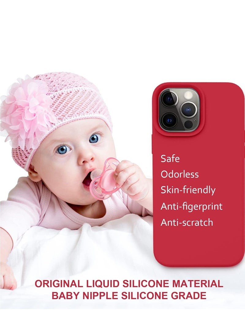 أكاليكس غطاء حمايه من السيلكون لهاتف ايفون 13بروماكس احمر - Image 4