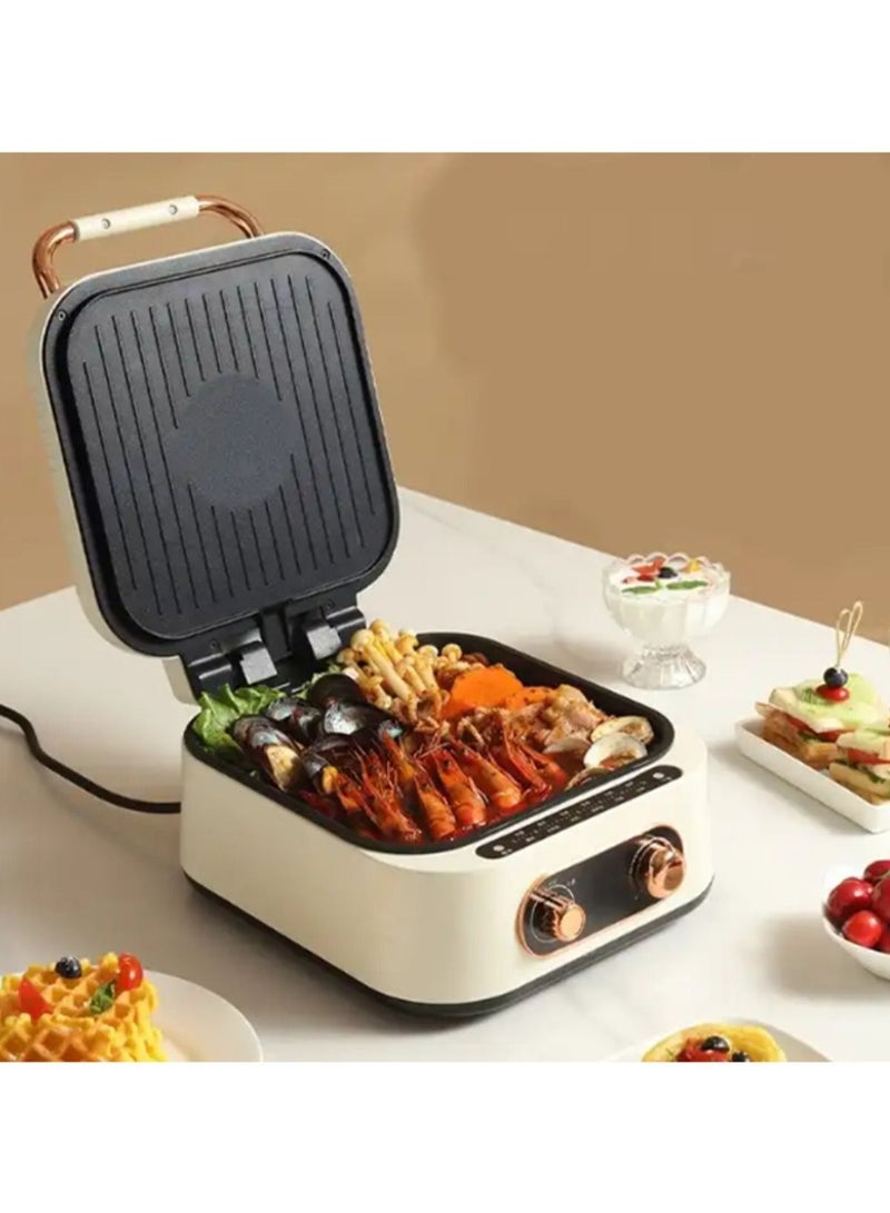 لاك وعاء كهربائي متعدد الوظائف LAC LAICHY L-7701 - جهاز طهي قوي 10 في 1 بقوة 1800 واط للسلق والقلي والطهي بالبخار والطهي في قدر ساخن والمزيد - Image 5