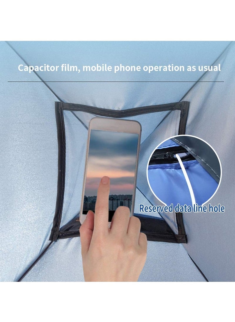 Generic - Beach Sun Shelters, Instant Sun Shade Canopy Head Pop Up Small Canopy Lazy Tent Portable Sun Shelter with Mobile Phone Stand Automatic Shade Tent for Beach Camping Fishing Hiking Picnic - Image 1