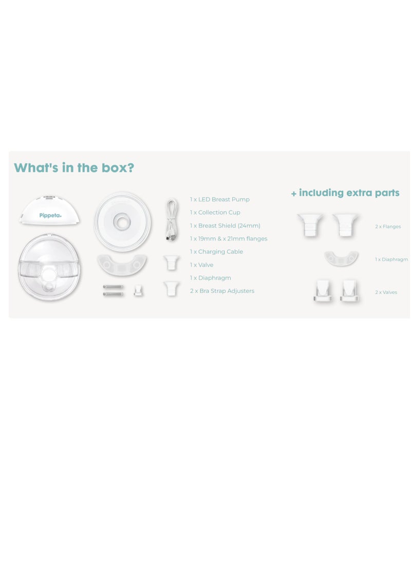 Compact Led, Handsfree Breast Pump(Pack Of 2)