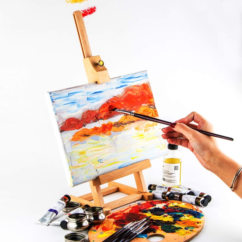 TRANSON فرشاة طلاء ترانسون ريد سابل فيلبيرت 6 قطع للرسم بالألوان المائية، الأكريليك، الزيت، التمبرا والغواش - Image 5