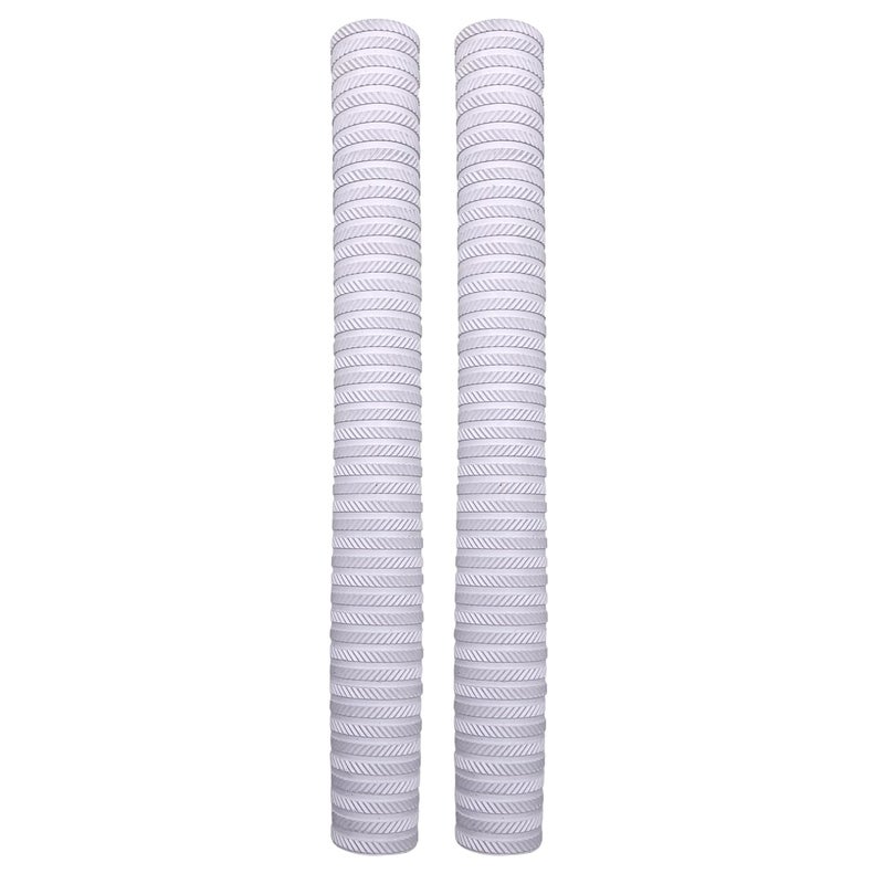 LIVOX Rubber Cricket Bat Grip White Ring Texture Bat Handle Gripper Cricket Accessories for Boys Cricket Bat Gripper, White, Pack of 2 - Image 1