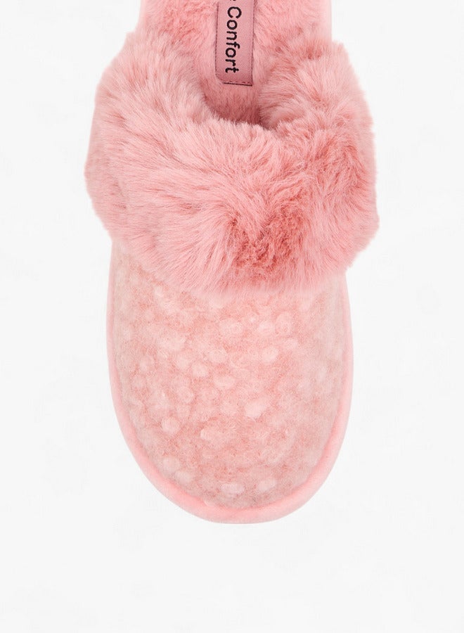 لو كونفورت شبشب نسائي فرو صناعي مغلق - Image 3