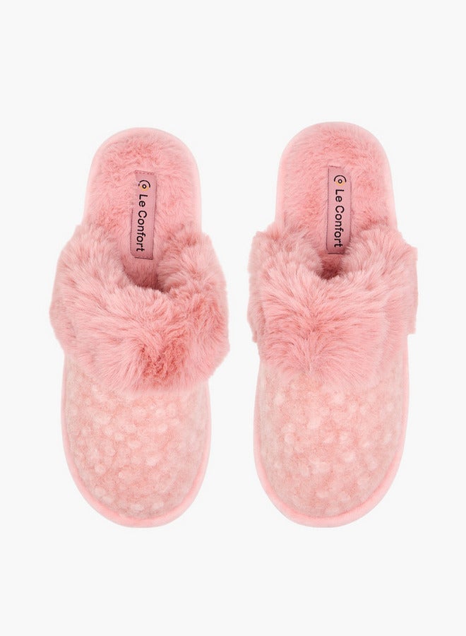 لو كونفورت شبشب نسائي فرو صناعي مغلق - Image 2