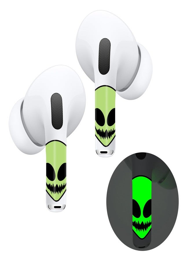 RockMax for AirPod Skins Wraps, Glow in The Dark Alien Stickers Decal for AirPods Pro 2nd Generation, Easy to Identify and Find, Compatible with AirPods Pro 1/2/3 & AirPod 1/2/3/4(Universal Fit) - Image 1