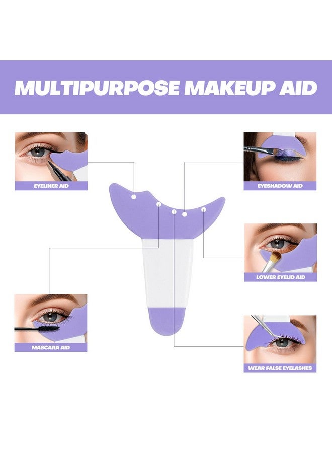 Sumeitang All In One Eye Makeup Stencils Aid Tool Set Reusable Mascara Shield Applicator Guard Pads + Eyeshadow And Eyeliner Stencils Pad Kit Eye Applicator Guide Tool For Makeup Easy To Use - Image 5