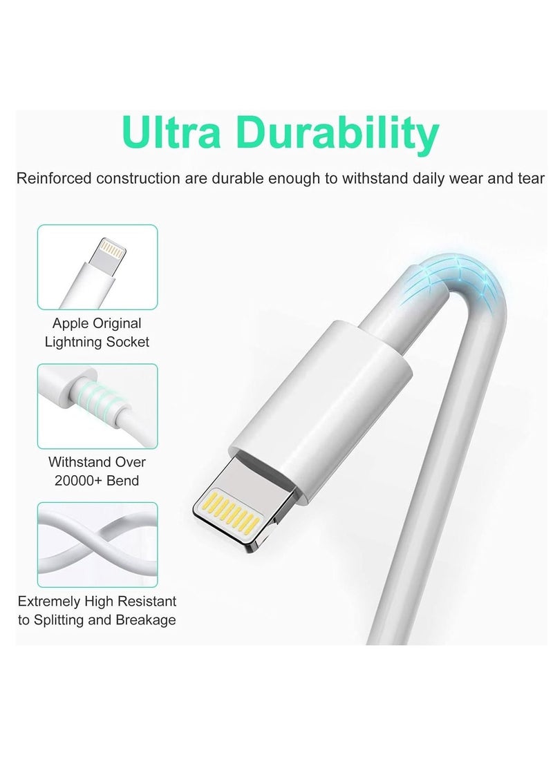 ELTRAZONE - USB C to Lightning Cable 2M [MFi Certified] Compatible with Apple iPhone 14 Pro Max/13/12/11 Pro/X/XS/XR/8 Plus/AirPods Pro,Supports Power Delivery,White - Image 1