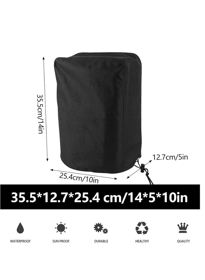 RV Electric Tongue Jack Cover, 600D Universal Power Tongue Jack Waterproof Protective Cover Accessories for Camper Travel Camp Trailer,14″H x 5″W x 10″D, Black, 1 Pcs - Image 5