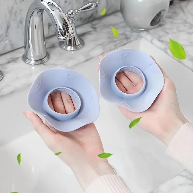 SQUICKLE SQUICKLE Silicone Face Washing Wristbands Splash Proof Spa Facial Cuff Sleeves Keep Clean Dry Wrist Guard for Bathing Hair Washing Household Chores Multicolor Silicone Wristband - Image 1