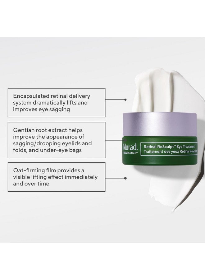 Murad Retinal Resculpt Eye Lift Treatment - Anti-Aging Eye Cream Lifts And Improves Sagging - Encapsulated Vitamin A Eye Care Firms Droopy Eyelids, Reduces Lines And Wrinkles - 0.5 Fl Oz - Image 2
