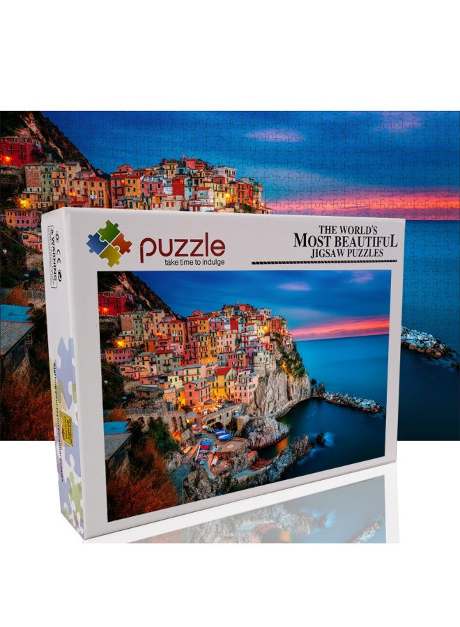 White Card Paper 1000 Pieces Customizable Personalized Medium Packaging Puzzle DIY Craft Direct Export Quality Toy-Color:1024 63.5*63.5CM (no Partition) - Image 3