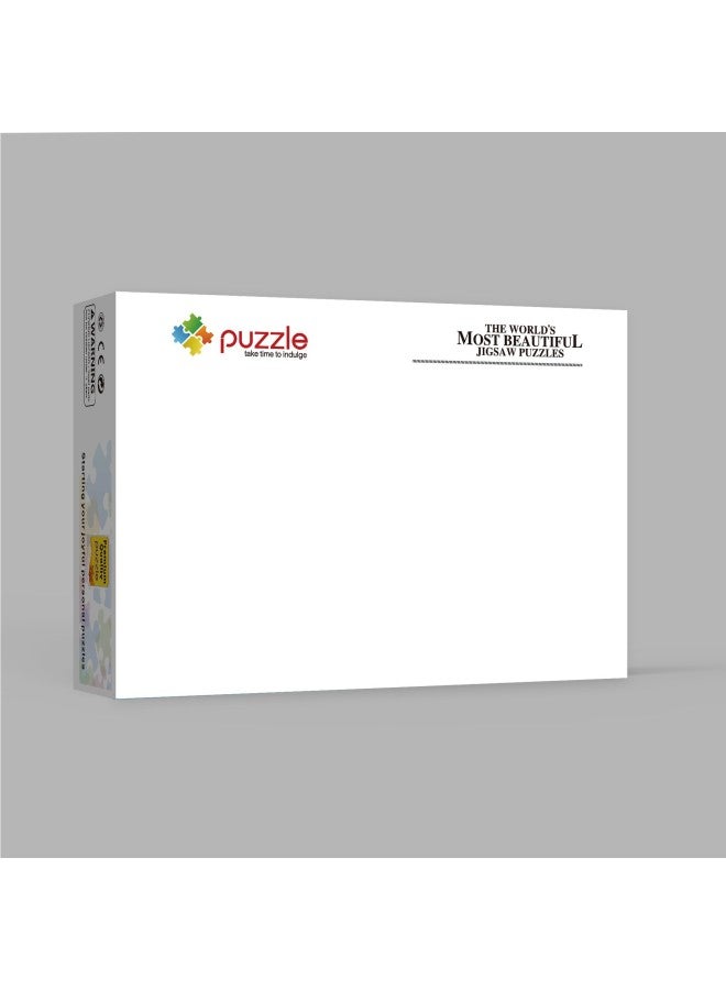 White Card Paper 1000 Pieces Customizable Personalized Medium Packaging Puzzle DIY Craft Direct Export Quality Toy-Color:1024 63.5*63.5CM (no Partition) - Image 1