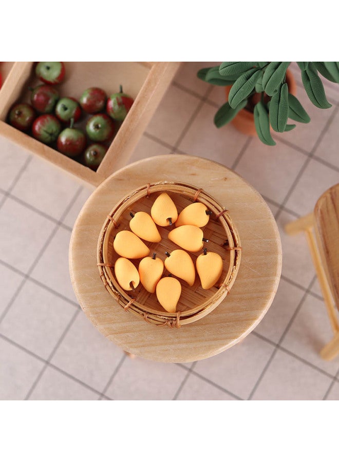 Miniature Clay Fruit Models 1:12 Scale Dollhouse DIY Decorations Toys Collectible Mini Food Models Realistic Miniature Crafts-Color:A Green For Apple  - Image 5