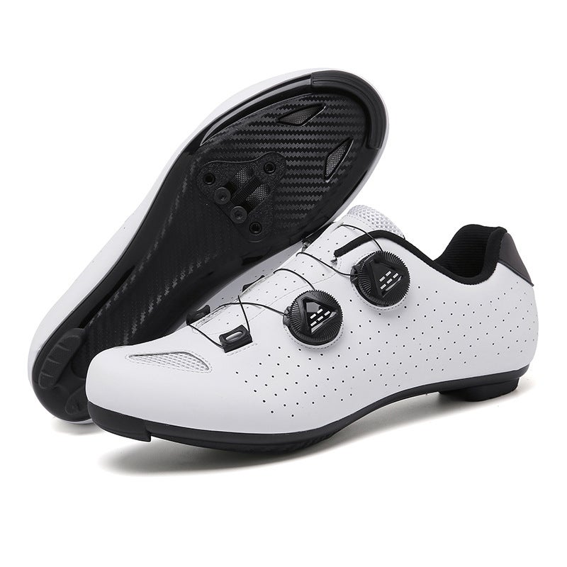 Generic Cross-border New Bicycle Shoes Men and Women Couples Cycling Shoes Outdoor Off-road Lock Shoes Unlocked Rubber Shoes White road bottom