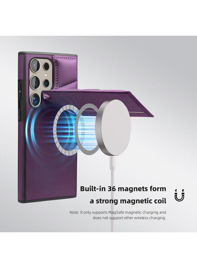 اس-توب جراب لهاتف Samsung Galaxy S24 Ultra 5G مزود بغطاء للغطاء وحقيبة للبطاقات وحافظة هاتف MagSafe - Image 2