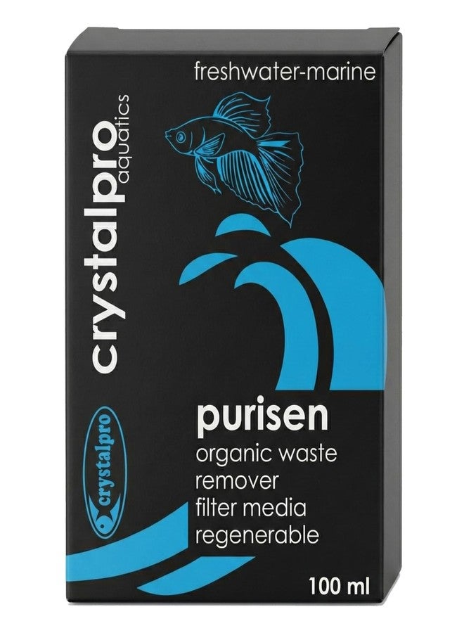 Crystalpro Purisen 100ml - Organic Waste Filtration Resin for Crystal Clear Aquarium Water - Regenerable - Fresh and Saltwater - Image 1