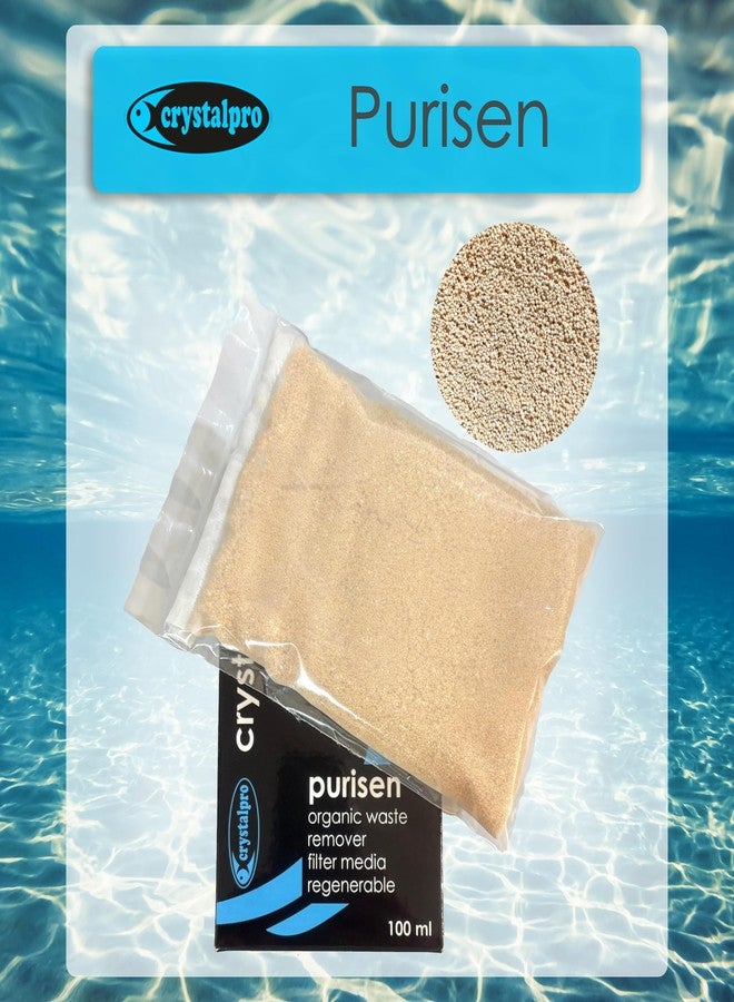 Crystalpro Purisen 100ml - Organic Waste Filtration Resin for Crystal Clear Aquarium Water - Regenerable - Fresh and Saltwater - Image 2