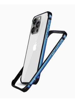 Raegr RAEGR iPhone 15 Pro Case | Anodized Aluminum Bumper | Supports Mag-Safe Wireless Charging | Edge Armor Protective Minimal Case Designed for iPhone 15 Pro (6.1-Inch) (2023) - Blue RG10512  - Image 1