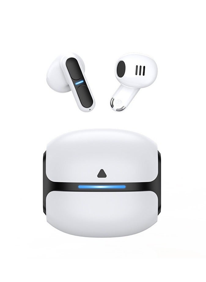 لانجسدام سماعات بتقنية البلوتوث – إلغاء الضوضاء ENC، صوت استريو مزدوج، وضع الألعاب بزمن استجابة منخفض، إضاءة RGB رائعة، تصميم مريح داخل الأذن، وحدة 13 ملم، بلوتوث 5.3، بطارية تدوم حتى 21 ساعة، متوافقة مع أندرويد و iOS - Image 1