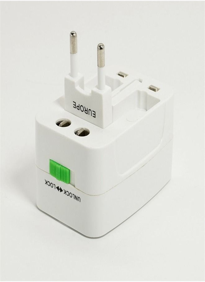 Generic - All-In-One Universal Travel Adapter Plug White - Image 1